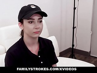 FamilyStrokes - Teen Barista Incise Gets Fucked On Used By Photographer